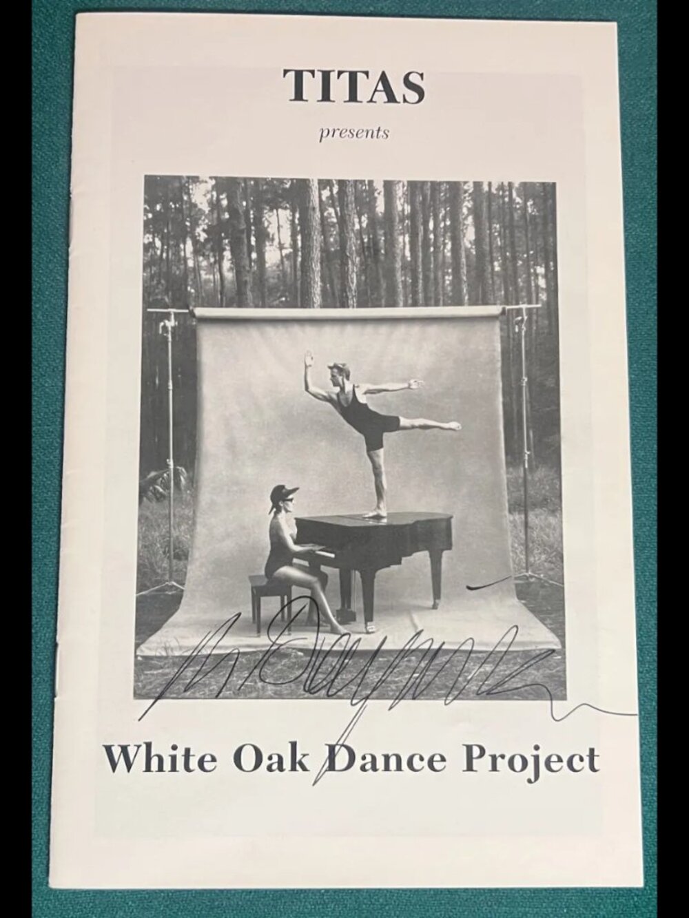 Vintage Auto 1991 Titas White Oak Dance Project Signed Mikhail Baryshnikov Book